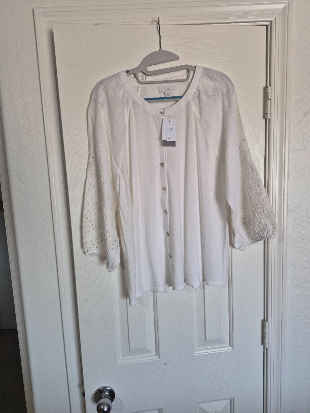J Jill white blouse, NWT, size M